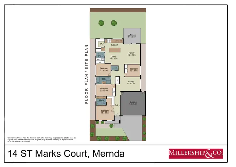 Floorplan of Homely house listing, 14 St Marks Court, Mernda VIC 3754