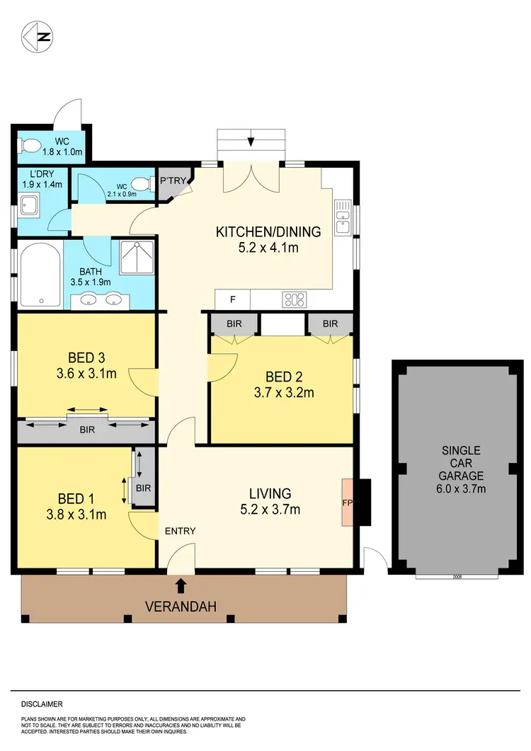 Floorplan of Homely house listing, 1/13 Brophy Street, Brown Hill VIC 3350