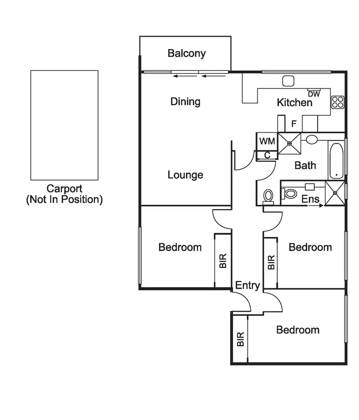 Floorplan of Homely apartment listing, 4/7 Hertford Street, St Kilda East VIC 3183