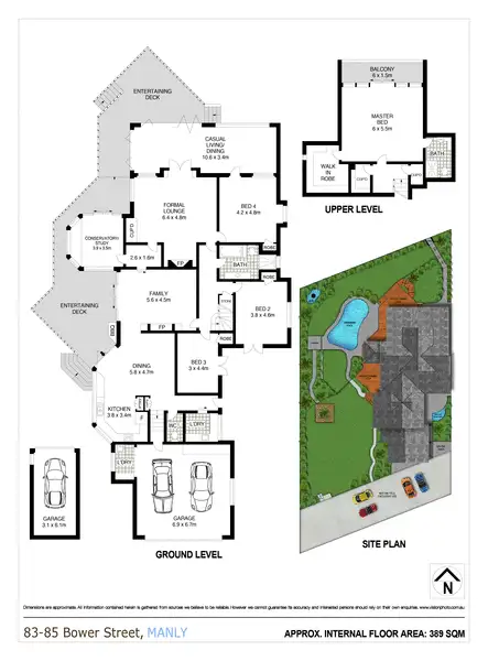 Floorplan of Homely house listing, 83-85 Bower Street, Manly NSW 2095