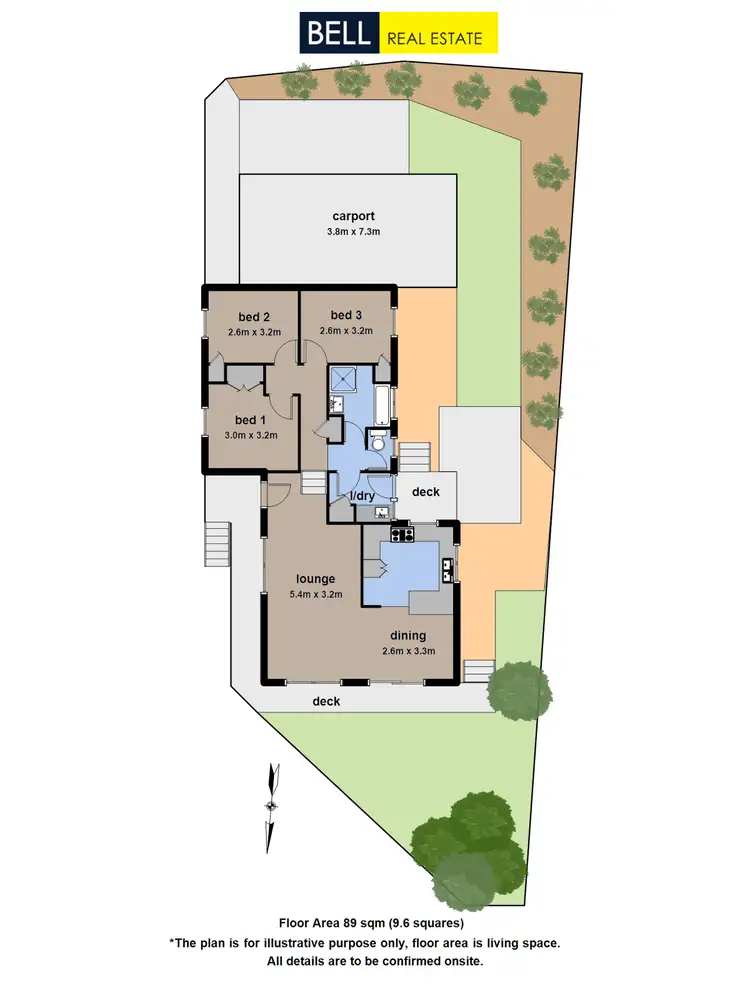 Floorplan of Homely unit listing, 52 North Road, Lilydale VIC 3140