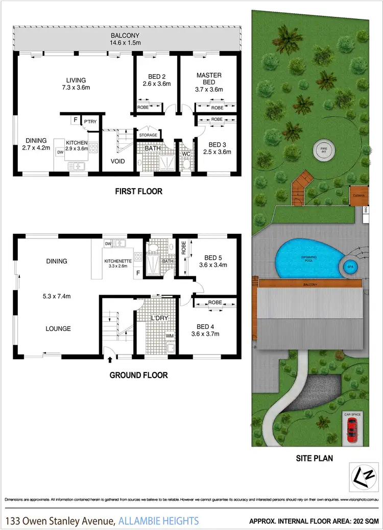 Floorplan of Homely house listing, 133 Owen Stanley Avenue, Allambie Heights NSW 2100