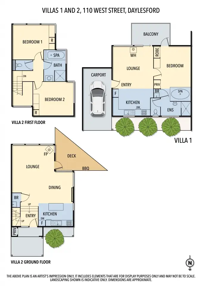 Floorplan of Homely house listing, 1-2/110 West Street, Daylesford VIC 3460