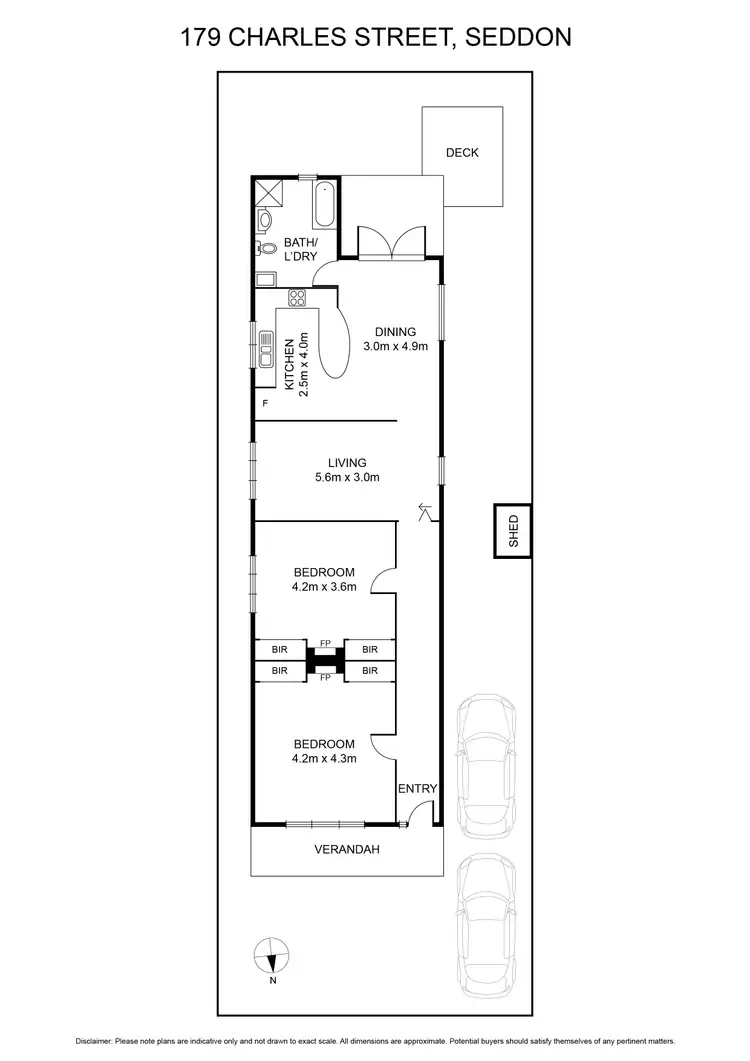 Floorplan of Homely house listing, 179 Charles Street, Seddon VIC 3011