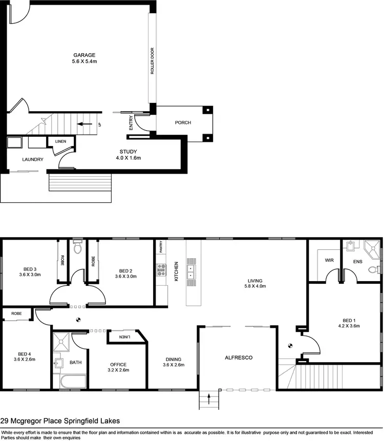 Floorplan of Homely house listing, 29 McGregor Place, Springfield Lakes QLD 4300