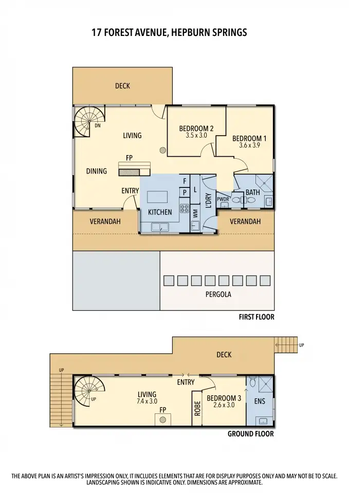 Floorplan of Homely house listing, 17 Forest Avenue, Hepburn Springs VIC 3461