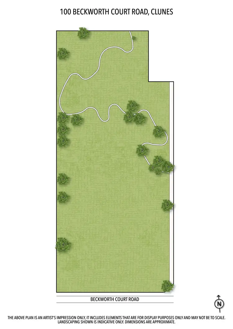 Floorplan of Homely land listing, 100 Beckworth Court Road, Clunes VIC 3370