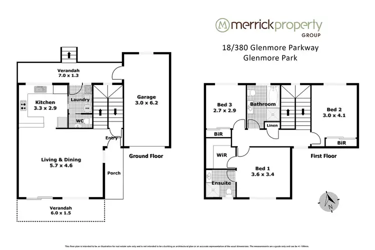 Floorplan of Homely townhouse listing, 18/380 Glenmore Parkway, Glenmore Park NSW 2745