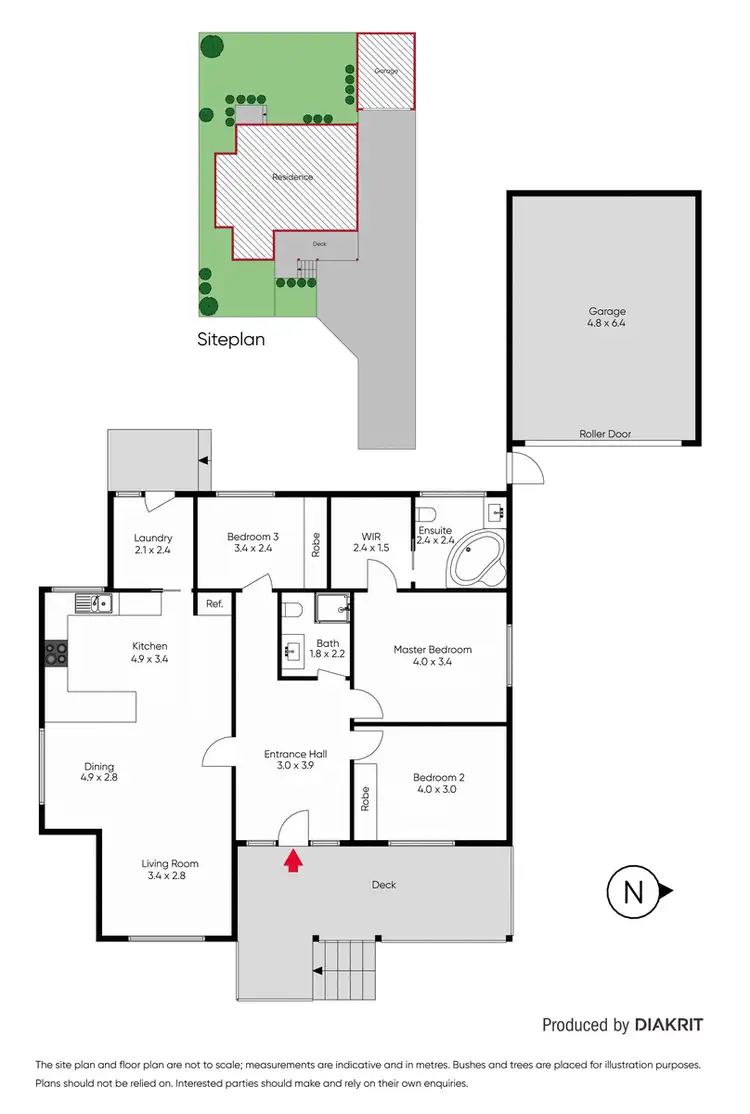 Floorplan of Homely house listing, 1/30 Grenville Street, Daylesford VIC 3460