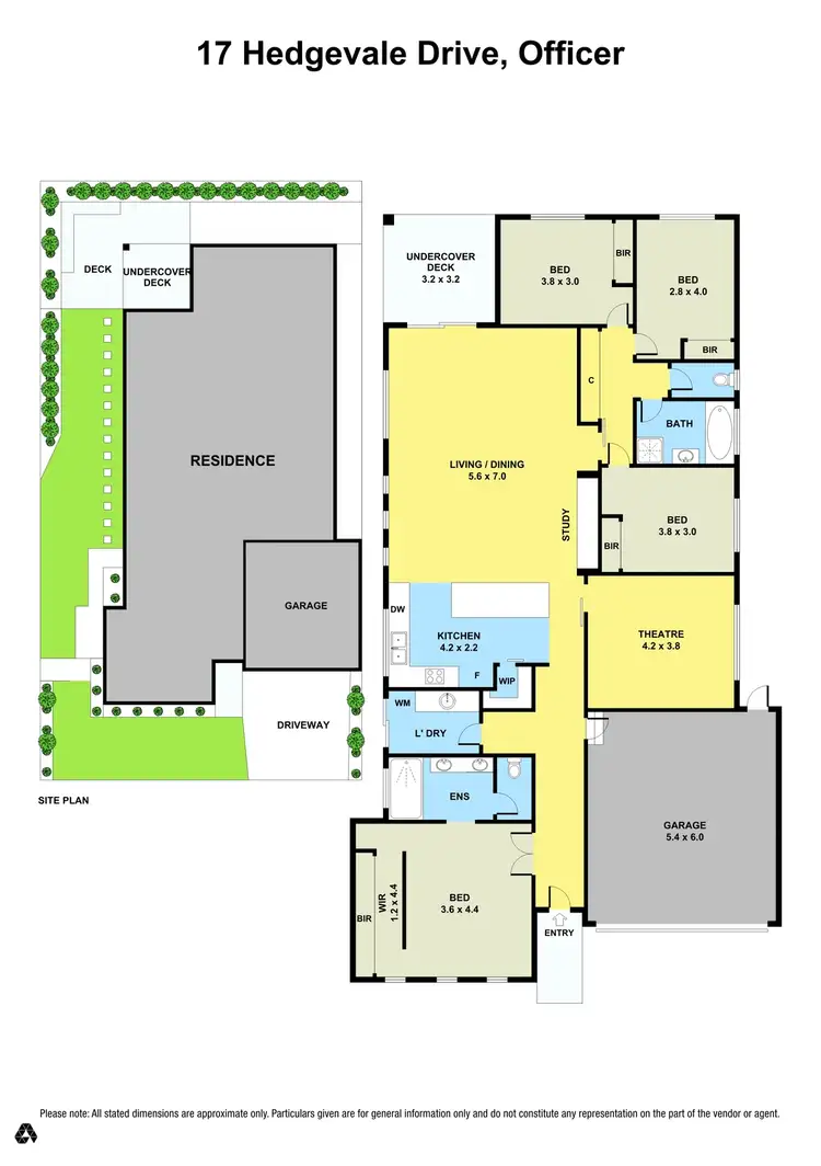 Floorplan of Homely house listing, 17 Hedgevale Drive, Officer VIC 3809