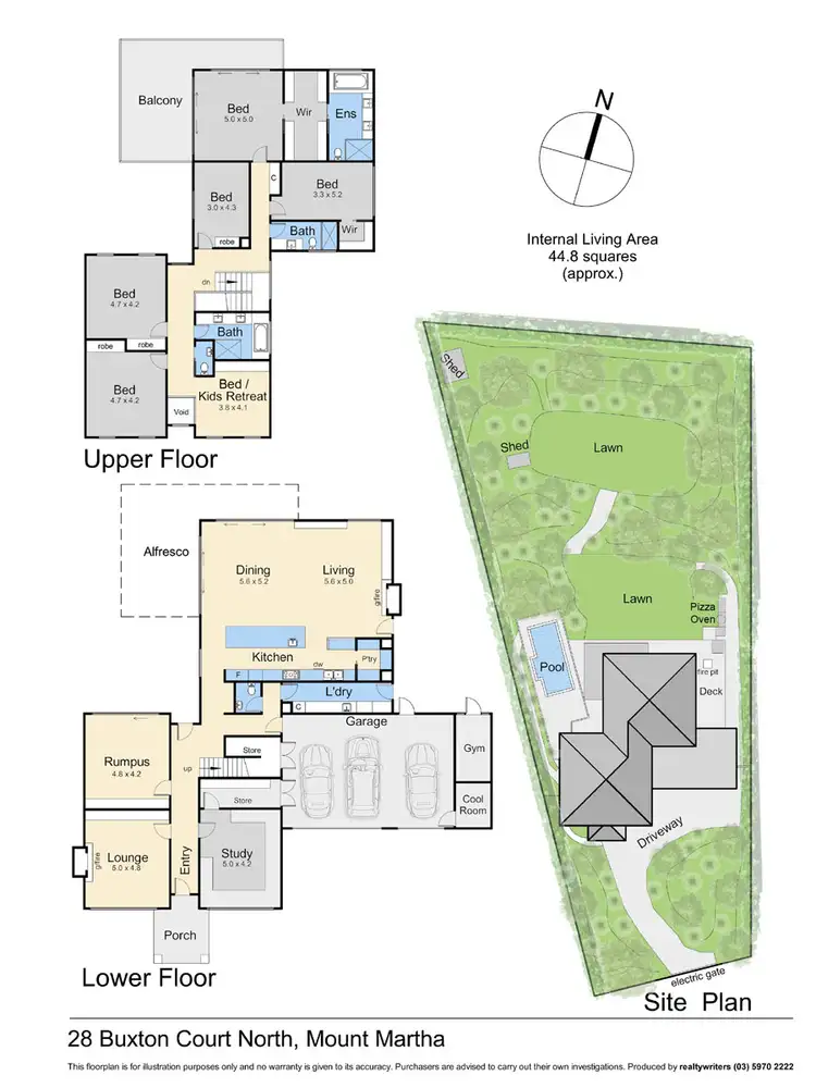 Floorplan of Homely house listing, 28 Buxton Court North, Mount Martha VIC 3934