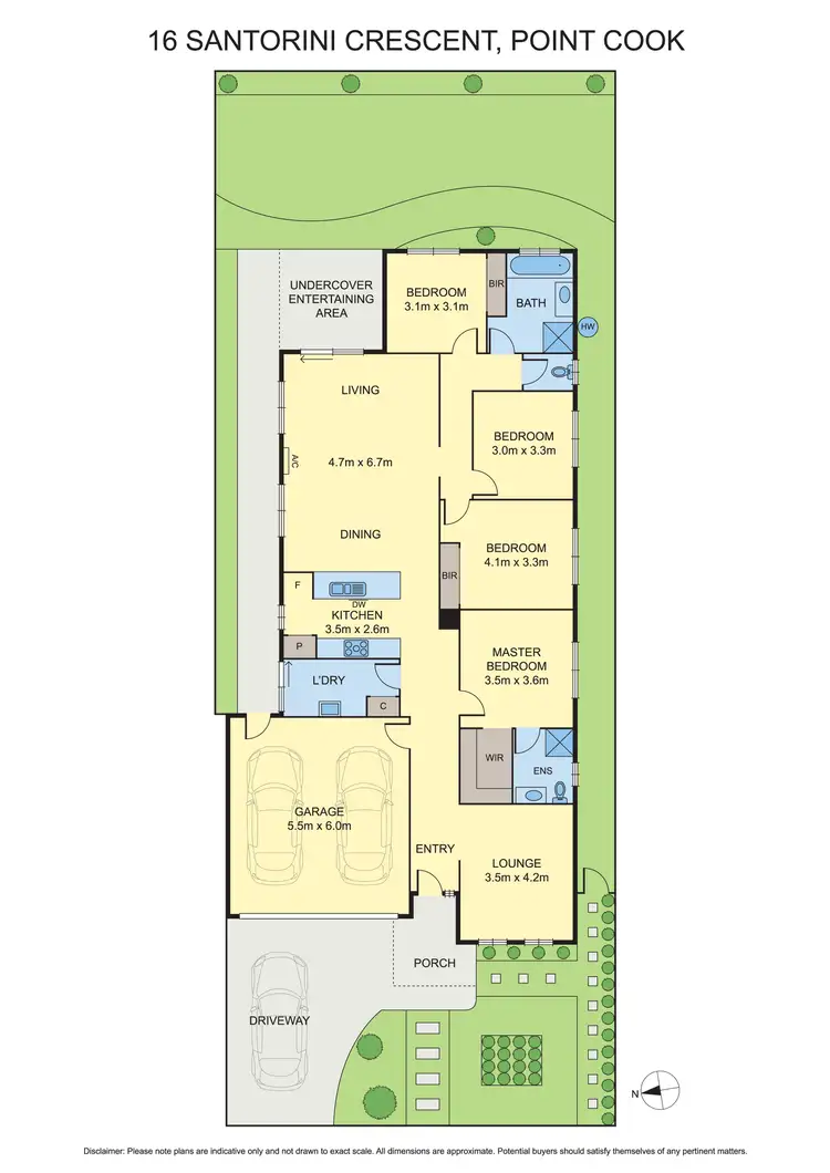 Floorplan of Homely house listing, 16 Santorini Crescent, Point Cook VIC 3030