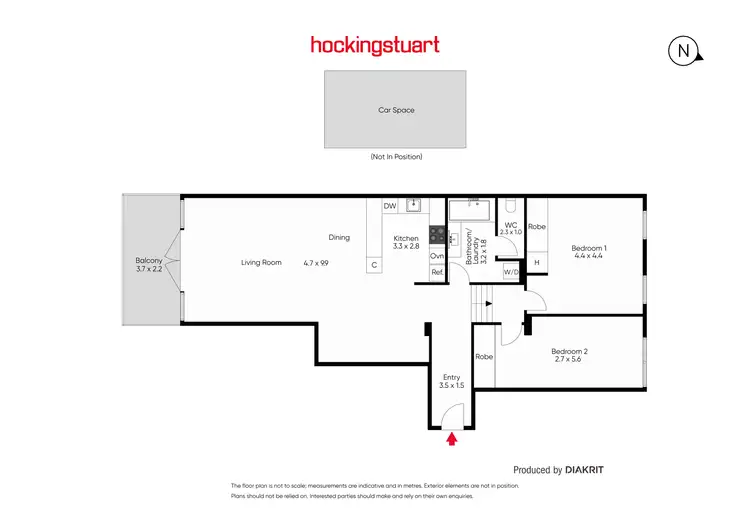 Floorplan of Homely apartment listing, 10/55 Batman Street, West Melbourne VIC 3003