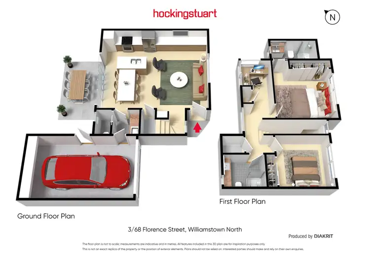 Floorplan of Homely townhouse listing, 2,3,4/68 Florence Street, Williamstown North VIC 3016