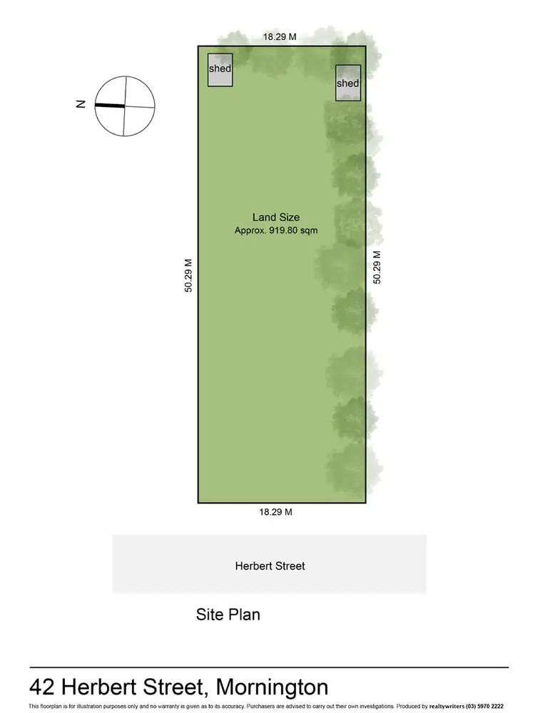 Floorplan of Homely land listing, 42 Herbert Street, Mornington VIC 3931