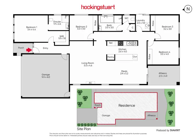 Floorplan of Homely house listing, 55 Kellerman Drive, Point Cook VIC 3030