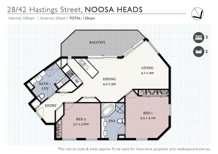 Floorplan of Homely apartment listing, 28/42 Hastings Street, Noosa Heads QLD 4567