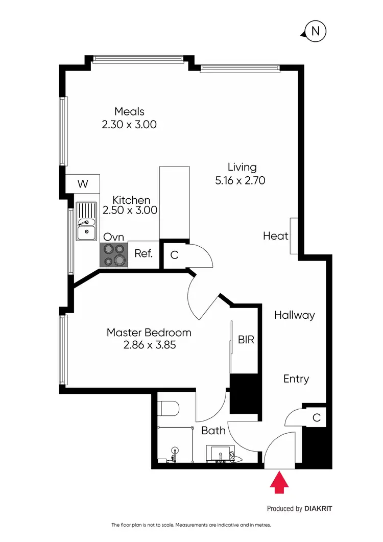 Floorplan of Homely apartment listing, 42/1 Exhibition Street, Melbourne VIC 3000