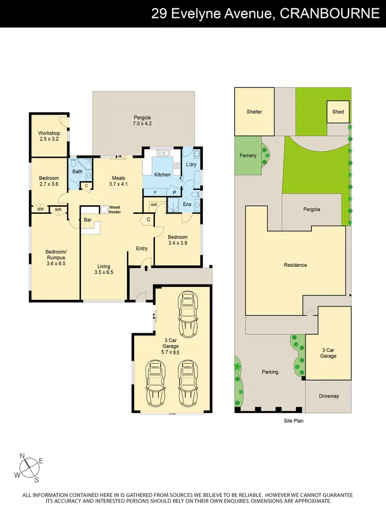 Floorplan of Homely house listing, 29 Evelyne Avenue, Cranbourne VIC 3977