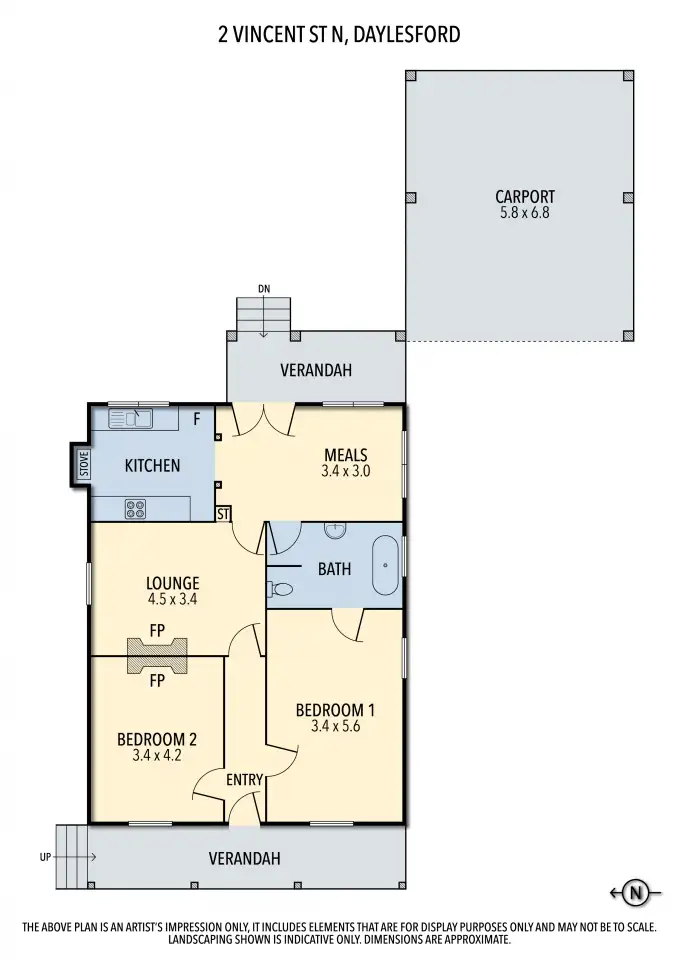 Floorplan of Homely house listing, 2 Vincent Street North, Daylesford VIC 3460