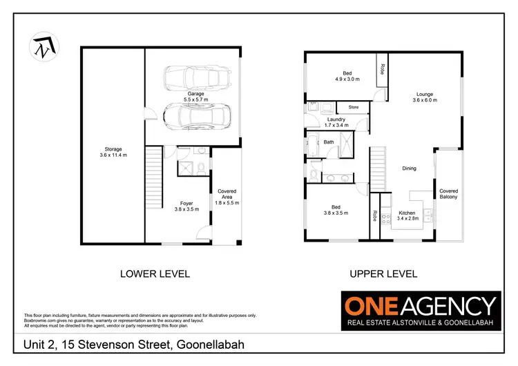 Floorplan of Homely semi-detached listing, 2/15 Stevenson Street, Goonellabah NSW 2480