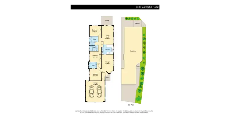 Floorplan of Homely unit listing, 243 Heatherhill Road, Frankston VIC 3199