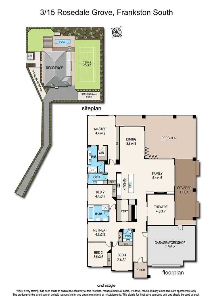 Floorplan of Homely house listing, 3/15 Rosedale Grove, Frankston South VIC 3199