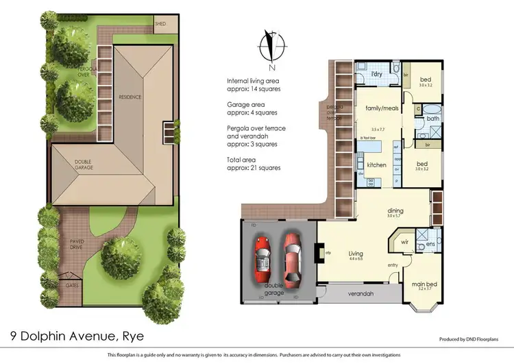Floorplan of Homely house listing, 9 Dolphin Avenue, Rye VIC 3941