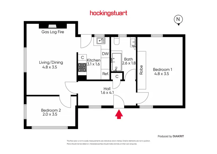 Floorplan of Homely apartment listing, 6/101 Barkly Street, St Kilda VIC 3182