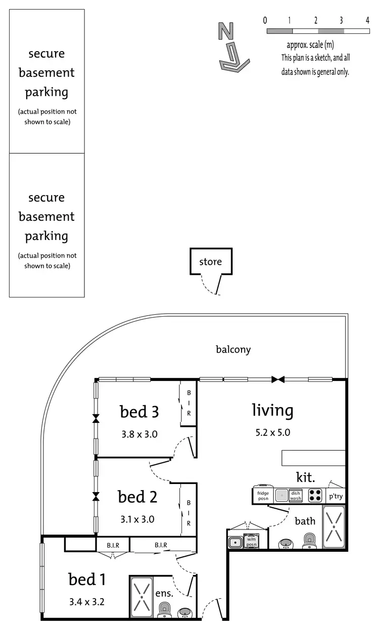 Floorplan of Homely apartment listing, 406/42A Nelson Street, Ringwood VIC 3134