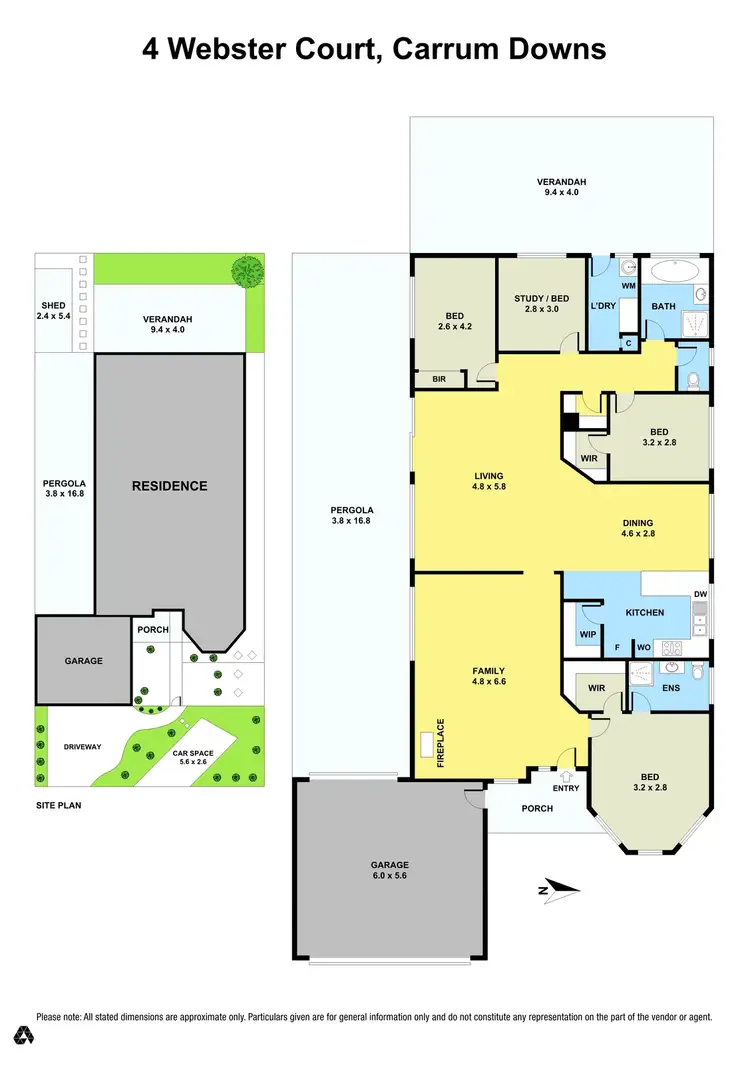 Floorplan of Homely house listing, 4 Webster Court, Carrum Downs VIC 3201
