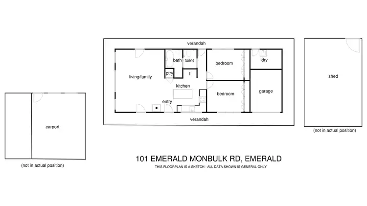Floorplan of Homely house listing, 101 Emerald Monbulk Road, Emerald VIC 3782