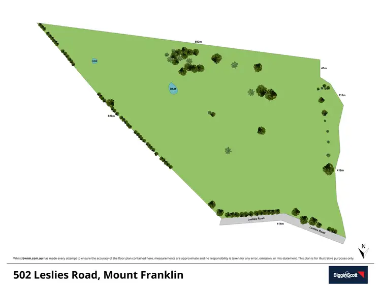 Floorplan of Homely land listing, 520 Leslies Road, Porcupine Ridge VIC 3461