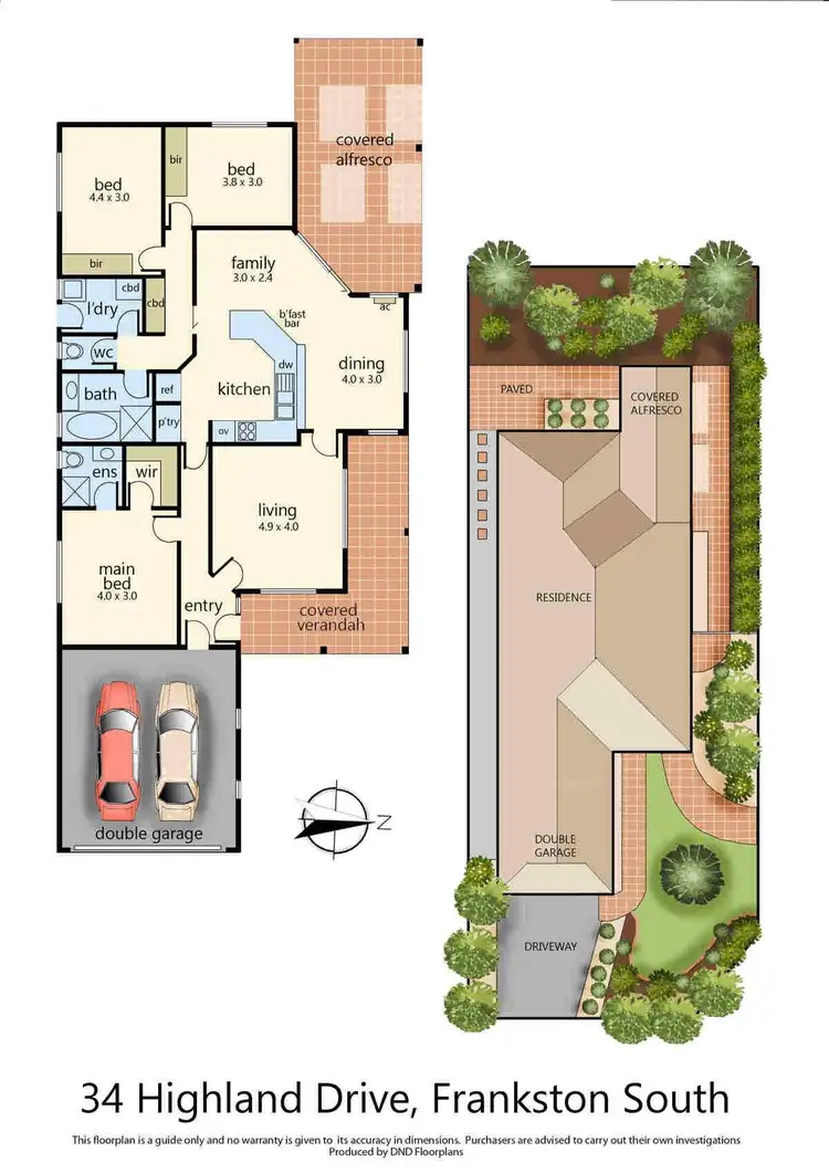 Floorplan of Homely house listing, 34 Highland Drive, Frankston South VIC 3199