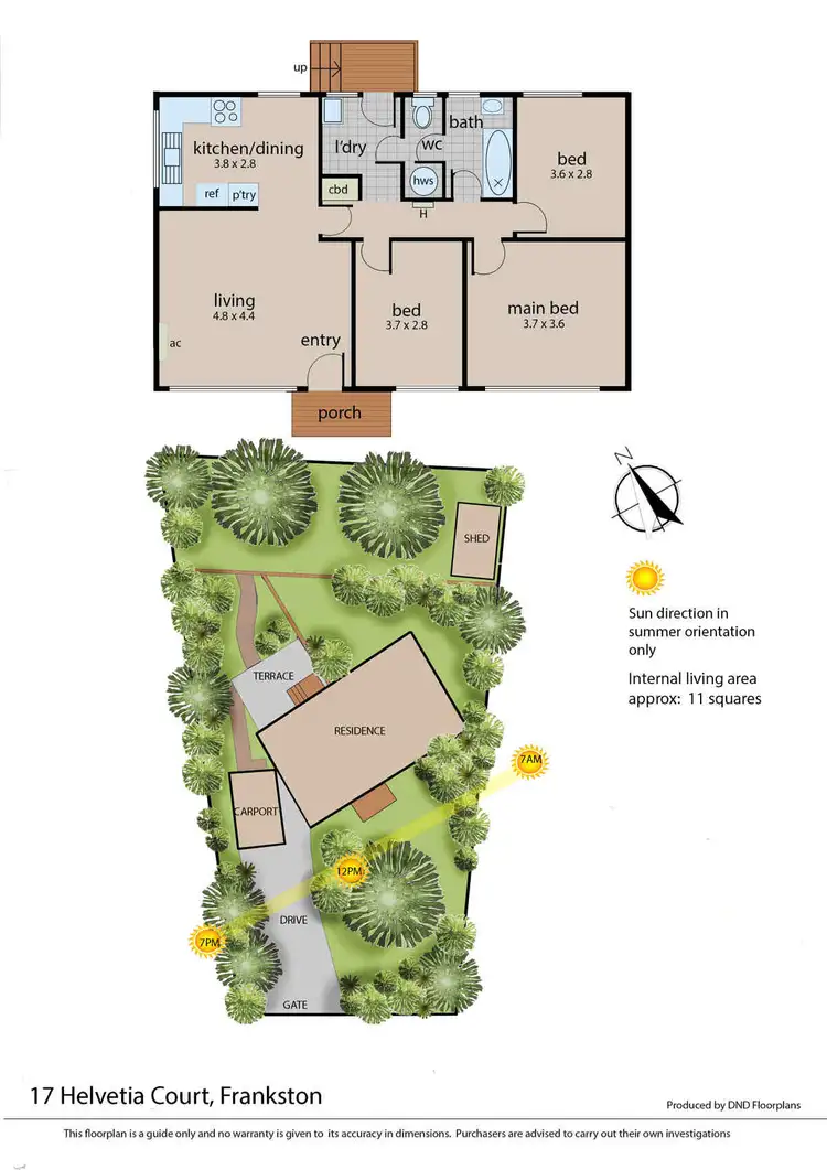 Floorplan of Homely house listing, 17 Helvetia Court, Frankston VIC 3199