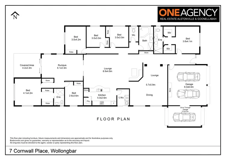 Floorplan of Homely house listing, 7 Cornwall Place, Wollongbar NSW 2477