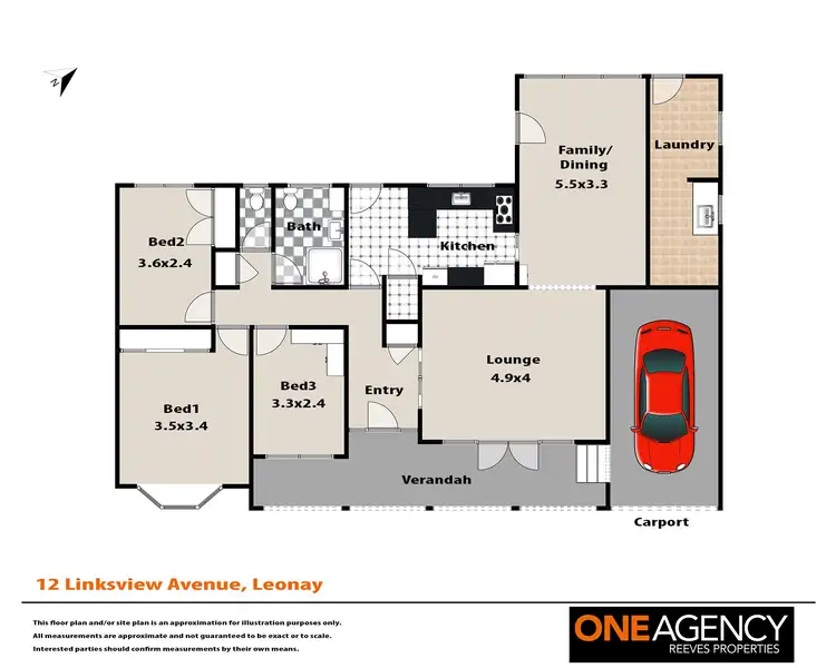 Floorplan of Homely house listing, 12 Linksview Avenue, Leonay NSW 2750