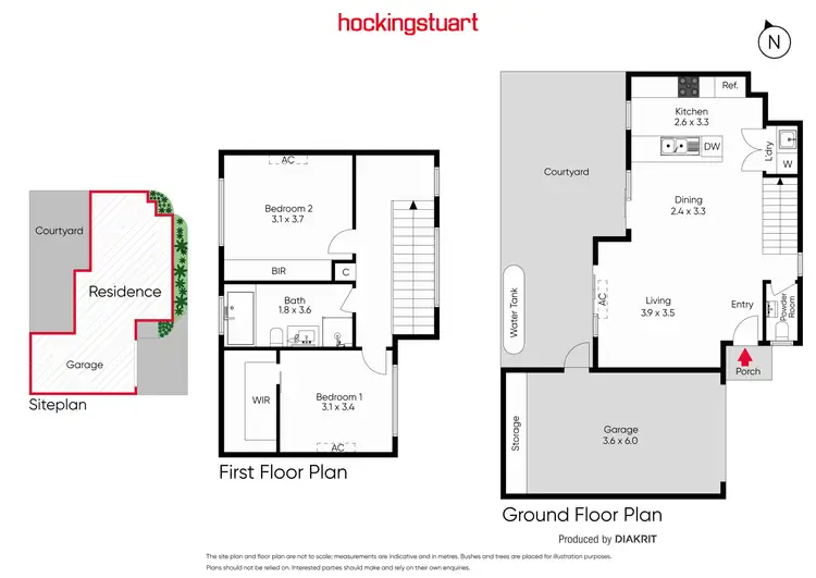 Floorplan of Homely townhouse listing, 3/88 Blackshaws  Road, South Kingsville VIC 3015