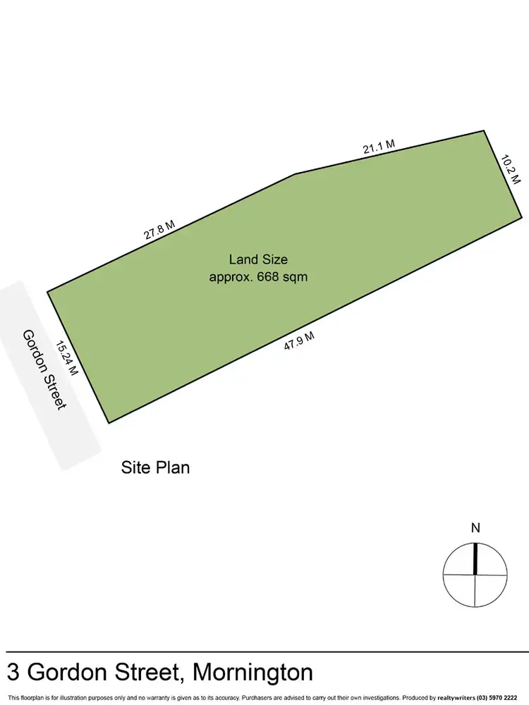 Floorplan of Homely house listing, 3 Gordon Street, Mornington VIC 3931