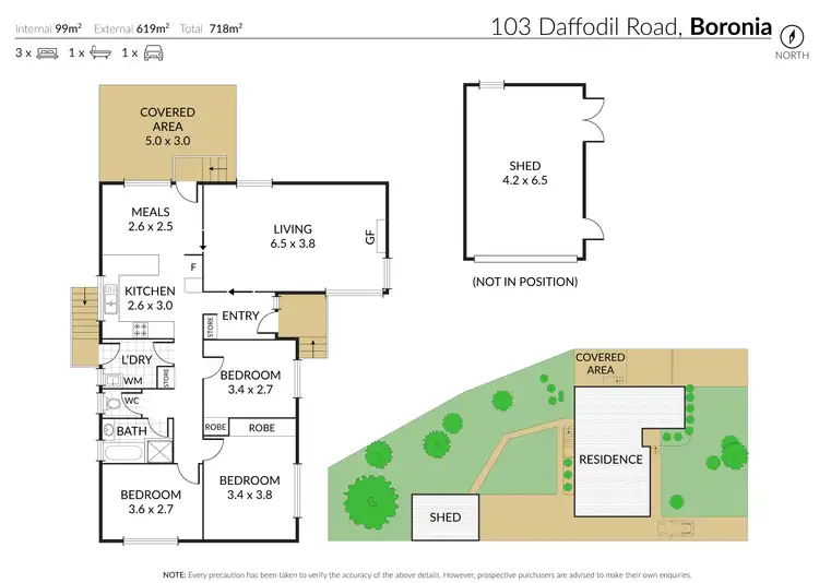 Floorplan of Homely house listing, 103 Daffodil Road, Boronia VIC 3155