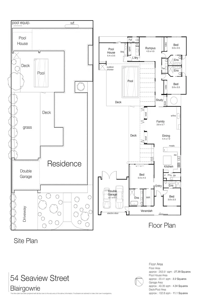 Floorplan of Homely house listing, 54 Seaview Street, Blairgowrie VIC 3942