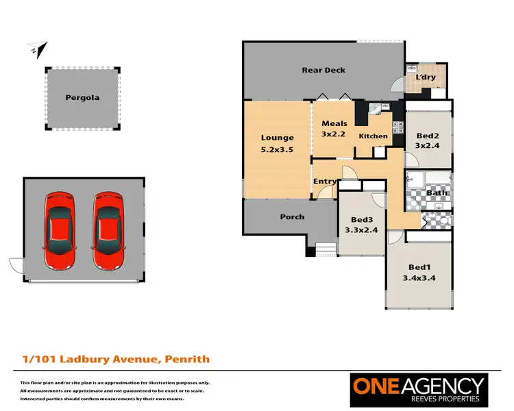 Floorplan of Homely house listing, 1/101 Ladbury Avenue, Penrith NSW 2750