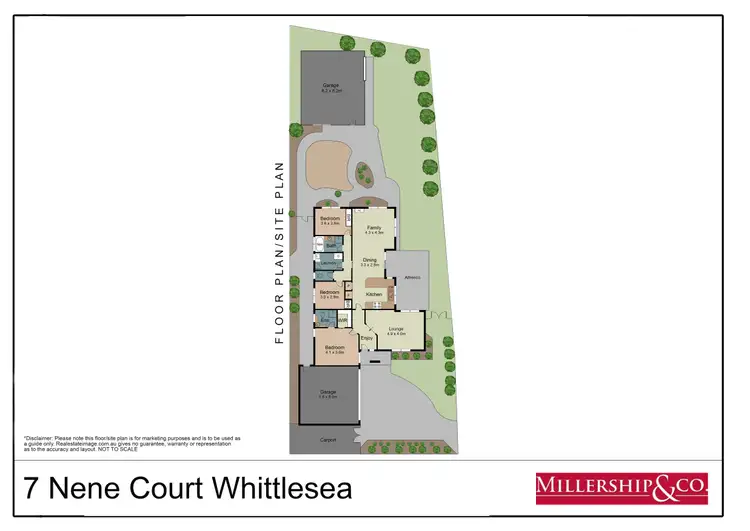 Floorplan of Homely house listing, 7 Nene Court, Whittlesea VIC 3757