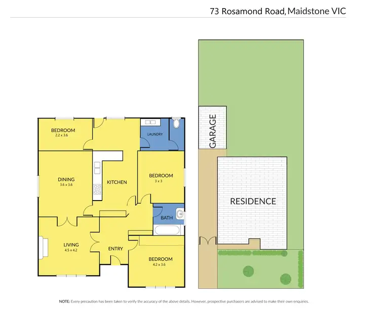 Floorplan of Homely house listing, 73 Rosamond Road, Maidstone VIC 3012