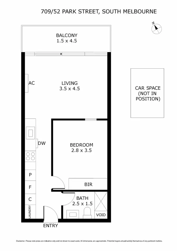 Floorplan of Homely apartment listing, 709/52 Park Street, South Melbourne VIC 3205