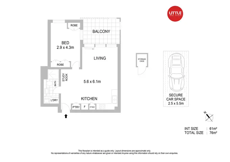 Floorplan of Homely apartment listing, 404/13 Oscar Street, Chatswood NSW 2067