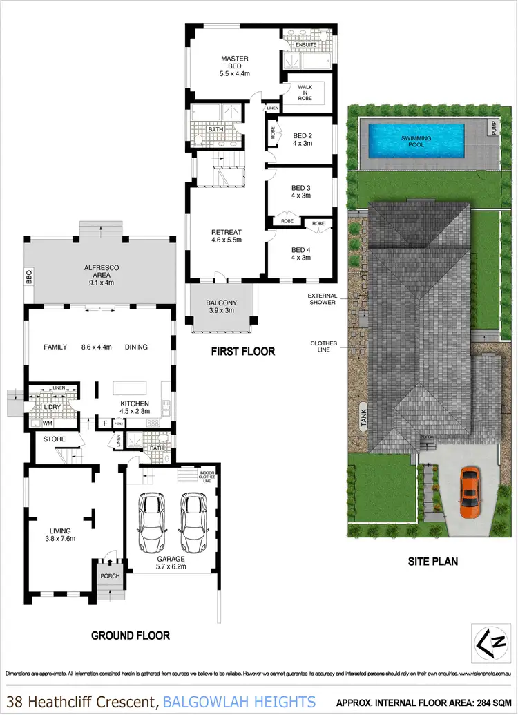 Floorplan of Homely house listing, 38 Heathcliff Crescent, Balgowlah Heights NSW 2093