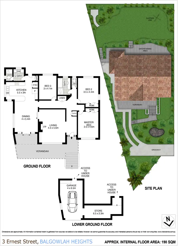 Floorplan of Homely house listing, 3 Ernest Street, Balgowlah Heights NSW 2093