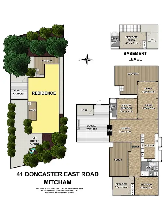 Floorplan of Homely house listing, 41 Doncaster East Road, Mitcham VIC 3132