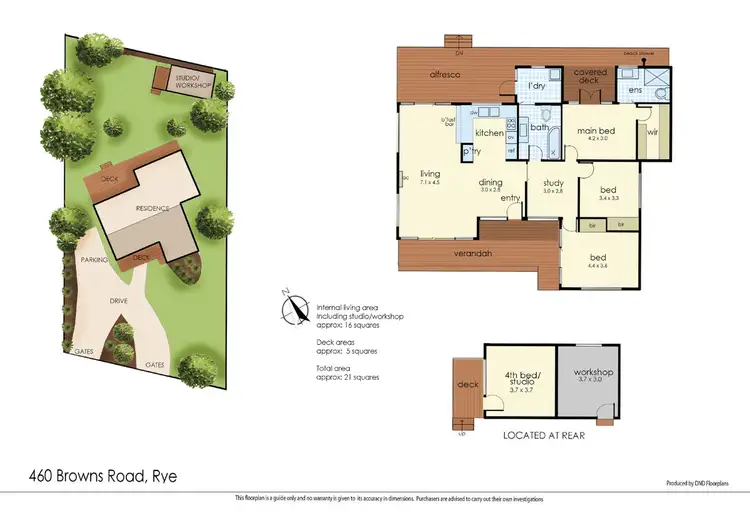 Floorplan of Homely house listing, 460 Browns Road, Rye VIC 3941